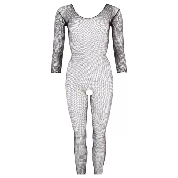 NO:XQSE - Catsuit - volledig netstof - zwart (S-L)