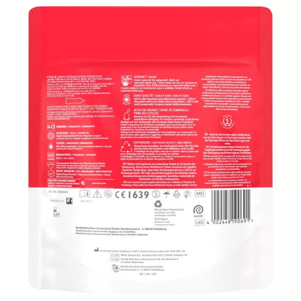 Durex - extra dun condoom (40 stuks)
