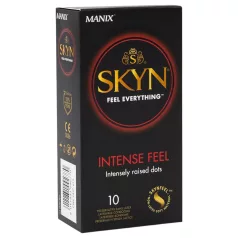   Manix SKYN Intense - latexvrij condoom - geribbeld en met nopjes - 10 stuks