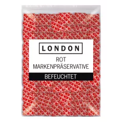 London - latex condoom met aardbeiensmaak (1000 stuks)
