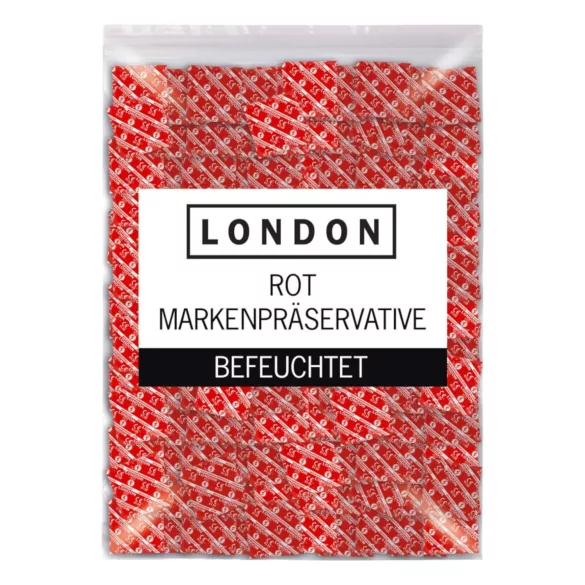 London - latex condoom met aardbeiensmaak (1000 stuks)