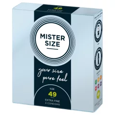 Mister Size - condoom - ultradun - 49mm - 3 stuks