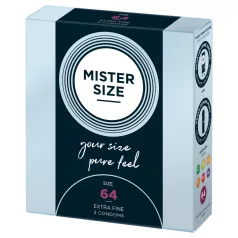 Mister Size - condoom ultradun - 64mm - 3 stuks