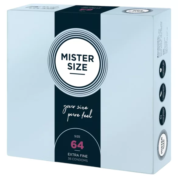 Mister Size - condoom - extra dun - 64mm - 36 stuks
