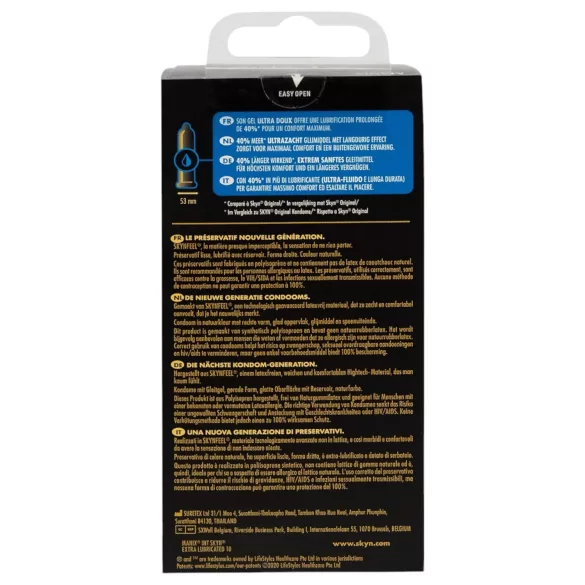 Manix Skyn - condooms - ultradun, latexvrij - 10 stuks