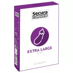 Secura Aubergine - extra grote condooms - 60mm - 48 stuks