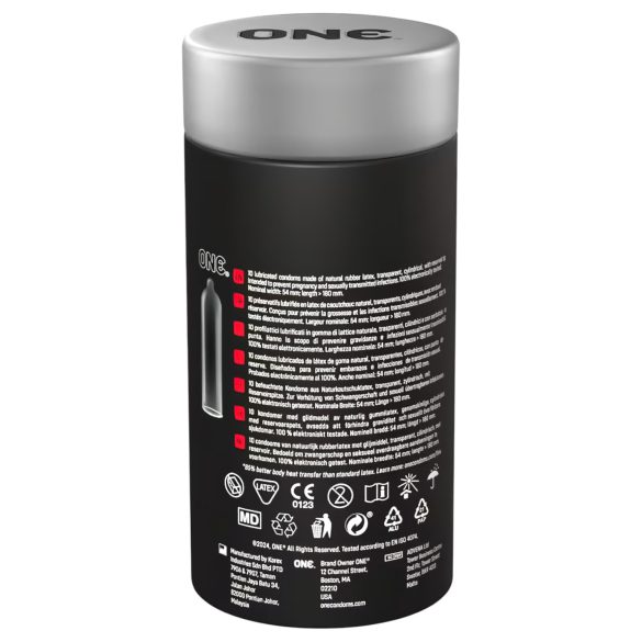ONE - condoom - extra dun grafen - 12 stuks