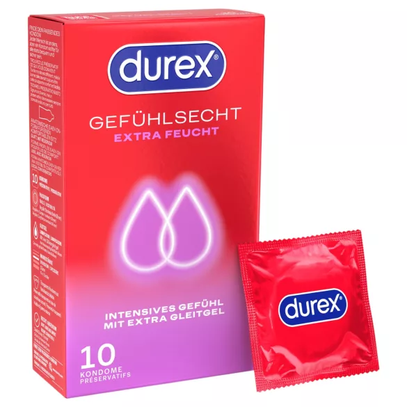 Durex - extra glijmiddel condooms (10 stuks)