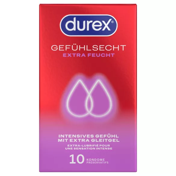 Durex - extra glijmiddel condooms (10 stuks)