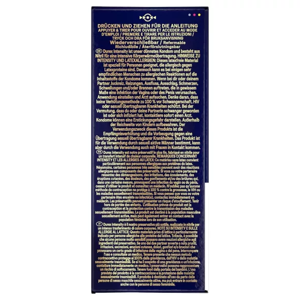 Durex Intensity - condooms - ultra dun, latexvrij - 20 stuks