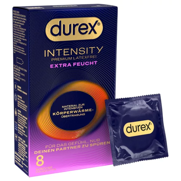 Durex Intensity - extra glijmiddel, latexvrij condoom (8 stuks)