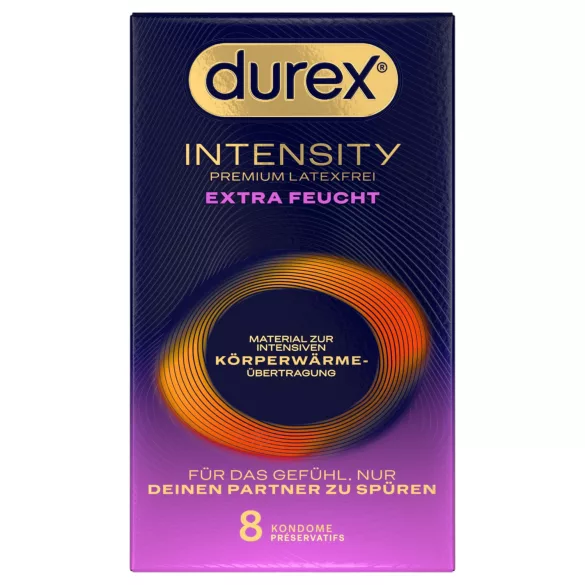 Durex Intensity - extra glijmiddel, latexvrij condoom (8 stuks)