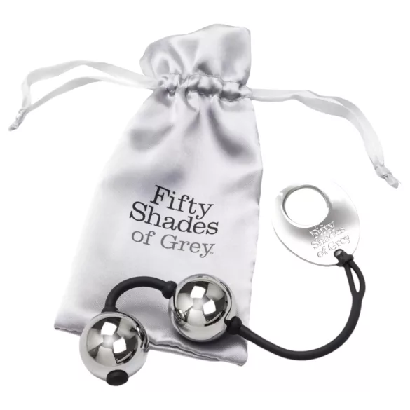 Fifty Shades of Grey - geden kegelbal - metaal - grijs