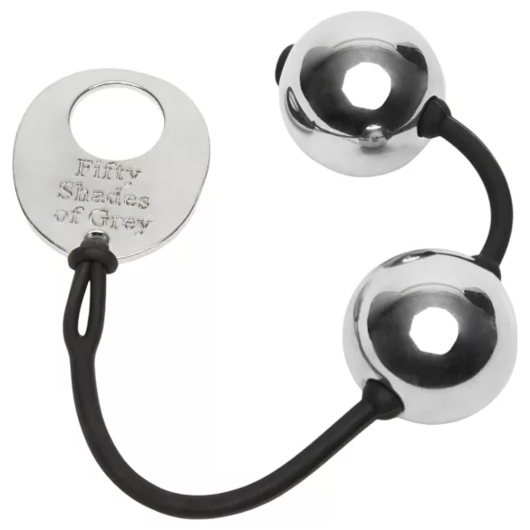 Fifty Shades of Grey - geden kegelbal - metaal - grijs