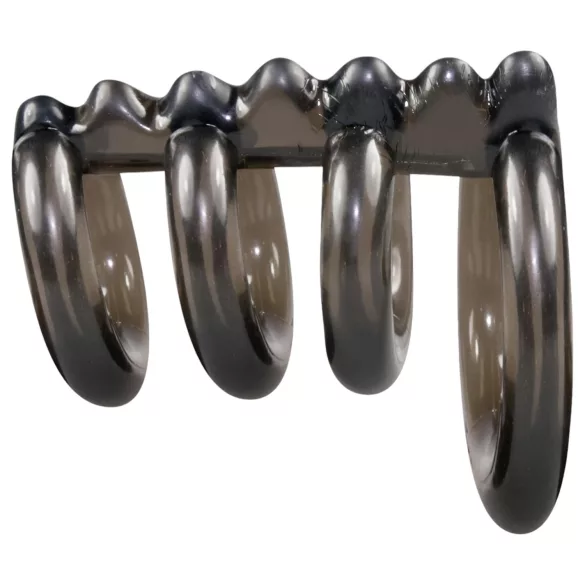 Bad Kitty - penisring set met spikes - siliconen - 4 stuks