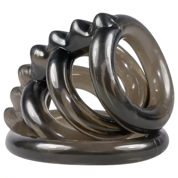 Bad Kitty - penisring set met spikes - siliconen - 4 stuks