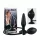 You2Toys True Black - opblaasbare buttplug - siliconen - zwart