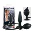 You2Toys True Black - opblaasbare buttplug - siliconen - zwart