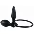 You2Toys True Black - opblaasbare buttplug - siliconen - zwart
