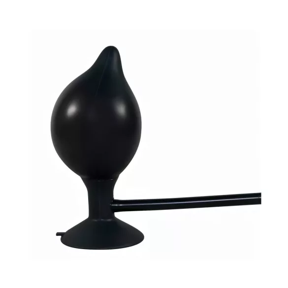 You2Toys True Black - opblaasbare buttplug - siliconen - zwart