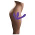 Drievoudige strapless dildo (paars)