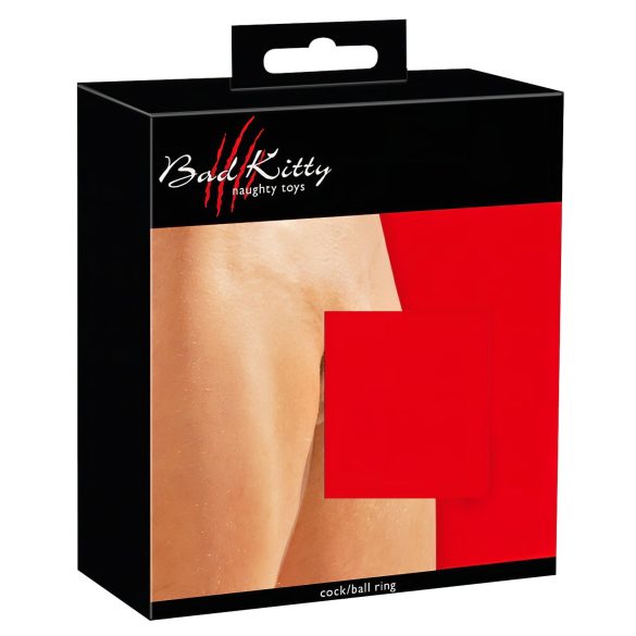 Bad Kitty - leren balzak- en penissieraden (zwart)