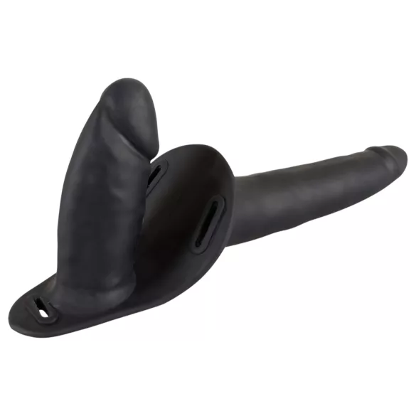 You2Toys - Strap-on dildo duo - siliconen - zwart
