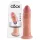King Cock - realistische dildo met zuignap - 23cm - huidskleur