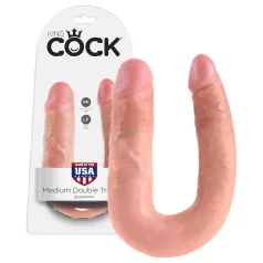 King Cock - dubbel dildo - medium - huidskleur
