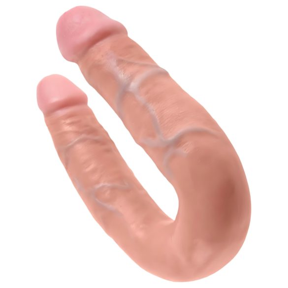 King Cock dubbele dildo (medium) - natuur