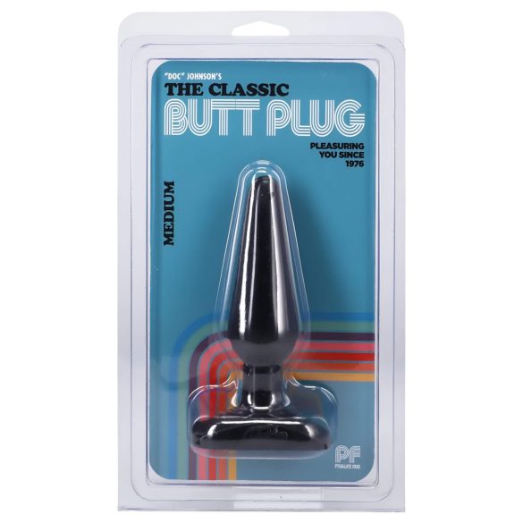 Doc Johnson - anaal plug - klassiek - medium - zwart
