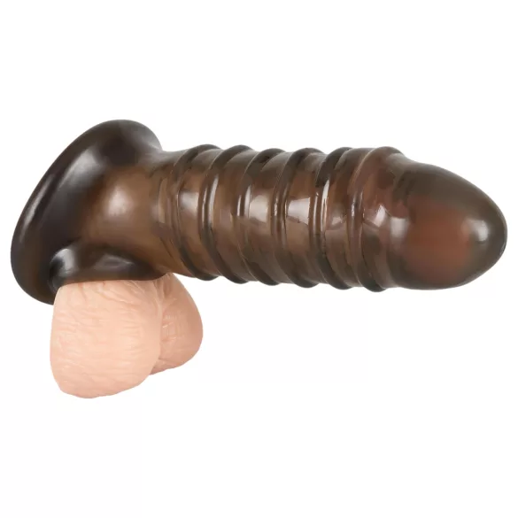 Rebel - penis sleeve - ribbels - grijs