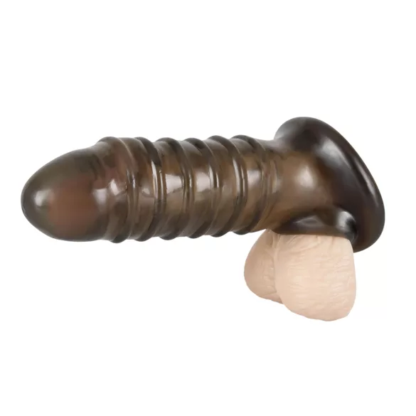 Rebel - penis sleeve - ribbels - grijs