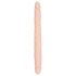 You2Toys - dubbele dildo - flexibel siliconen - huidskleur