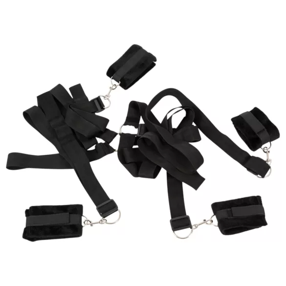 Bad Kitty - bondage bed set - pluche - 5-delig