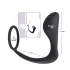 Black Velvets - anale plug met penisring - siliconen - zwart