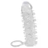 Crystal Skin - penis sleeve met ring - transparant