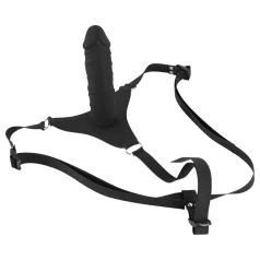 You2Toys - Silicone Strap-On - opzetdildo (zwart)