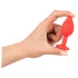 Colorful JOY - siliconen buttplug - klein - rood