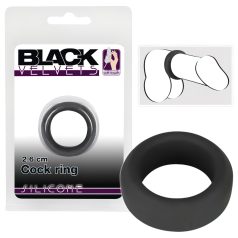 Black Velvets - penisring - dik siliconen - zwart - 2,6 cm
