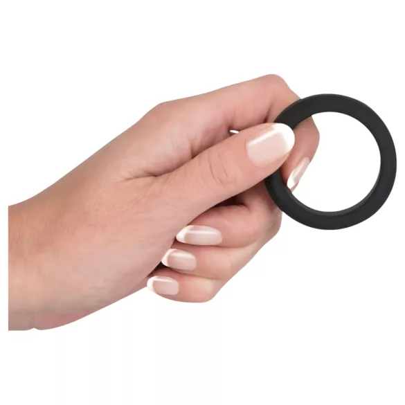 Black Velvets - penisring dikwandig - 3,8 cm - zwart