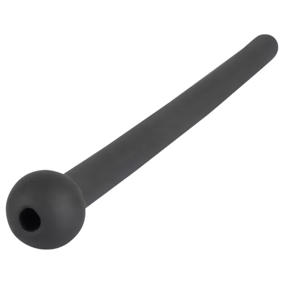 Dilator Piss Play - penisdilator hol buisje - siliconen - zwart