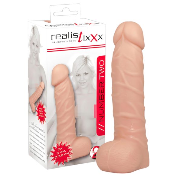 realistixxx - dildo met zuignap - realistisch - huidkleur