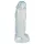 Crystal Clear Big Dong - grote dildo van jelly (21,5 cm)