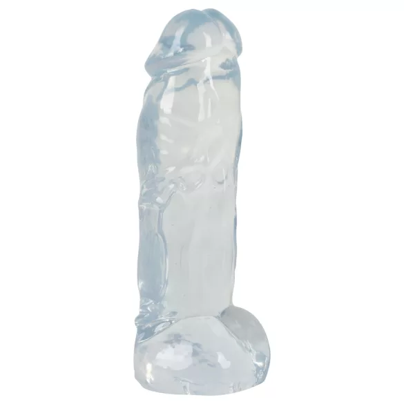 Crystal Clear Big Dong - grote dildo van jelly (21,5 cm)