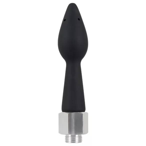You2Toys - anale douche - siliconen kegeldop - zwart