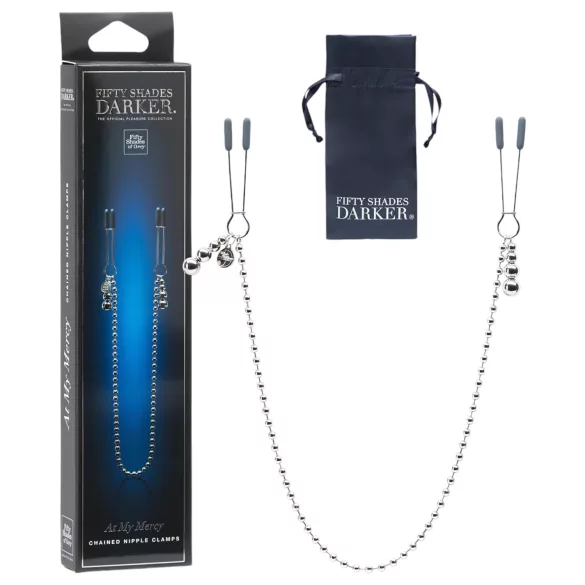 Fifty Shades of Grey - Tepelklemmen met ketting - verstelbaar metaal