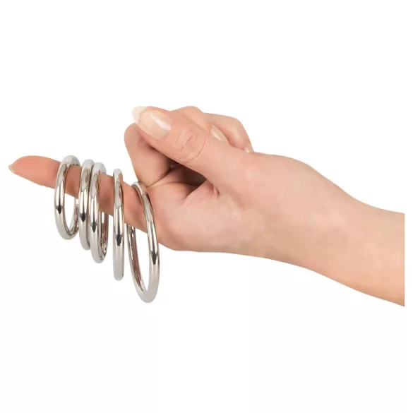 Bad Kitty - metalen penisring set - 5-delig