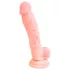 Medical - siliconen dildo - 18 cm - huidskleur