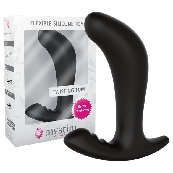 mystim Twisting Tom - elektro anaal dildo - zwart